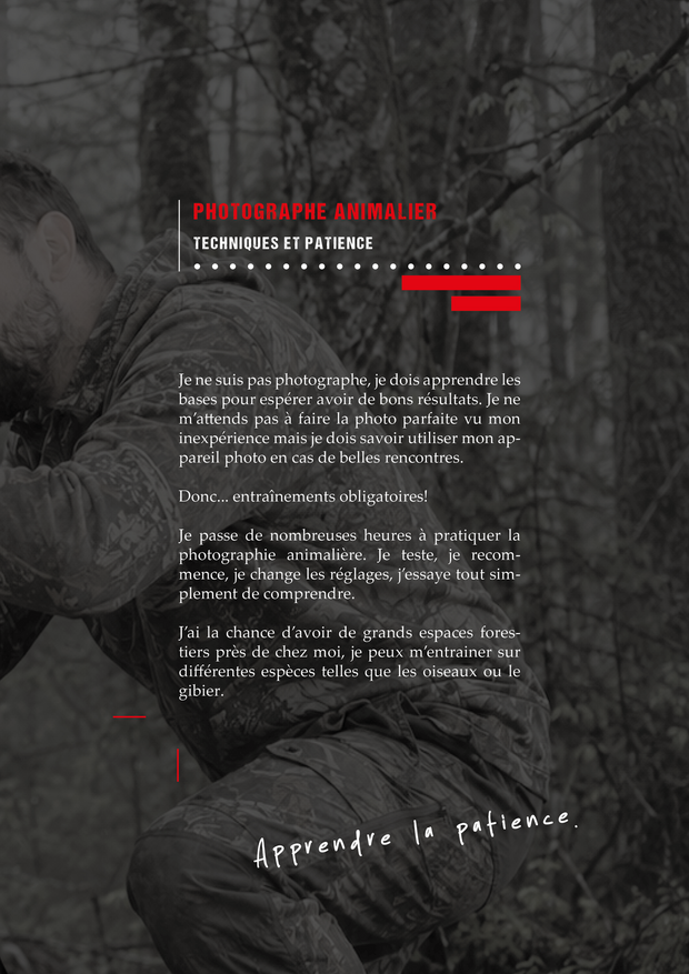 Page fictive sur le matériel d'observation